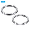 thumbnail image 3 of Uxcell 37mm Metal O Rings, 2 Pack 304 Stainless Steel Round Rings for Hardware Bags, 3 of 6