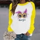 thumbnail image 5 of Xuyuer Mardi Gras Shirts for Women Shirt Funny Mask Graphic Tee Carnival Long Sleeve Shirt V Neck Top, 5 of 6