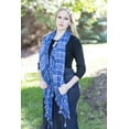 thumbnail image 2 of Hangzhou Scarf with Beautiful TASSEL | Shawl | Muslim Hijab | 72" x 30" | Women Head Wrap [BLUE], 2 of 4