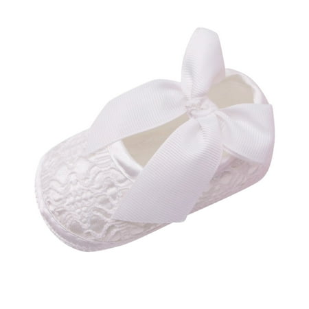 

YOHOME Newborn Baby Girl Soft Shoes Soft Soled Non-slip Bowknot Footwear Crib