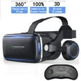 thumbnail image 1 of VR Headset with Remote Controller,HD 3D VR Glasses Virtual Reality Headset for VR Games & 3D Movies, VR Headset for iPhone/Android phone Compatible 4.7-6 inch, 1 of 7