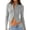 Gray, variant on Womens Long Sleeve Tops Fall Light-Weight Cardigan Cropped Going Out Shirts Ribbed Button Down Cute Trendy Coffee L