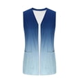 thumbnail image 5 of SZJXBUY Womens Lightweight Cardigans Plus Size Color Block Open Front Casual Sleeveless Cardigan Summer Dressy Gradient Loose Oversized Vests with Pockets Navy,S, 5 of 5