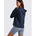 thumbnail image 2 of CRZ YOGA Women’s Cloud Jersey Pullover Hoodie Long Sleeve Lightweight Workout Top with Thumb Holes, 2 of 5
