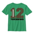 thumbnail image 1 of Boy's Lost Gods Touchdown 12  T-Shirt - Kelly Green - Small, 1 of 2