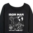 thumbnail image 3 of Marvel Iron Man - Schematic - Women's French Terry Pullover Sweatshirt, 3 of 5
