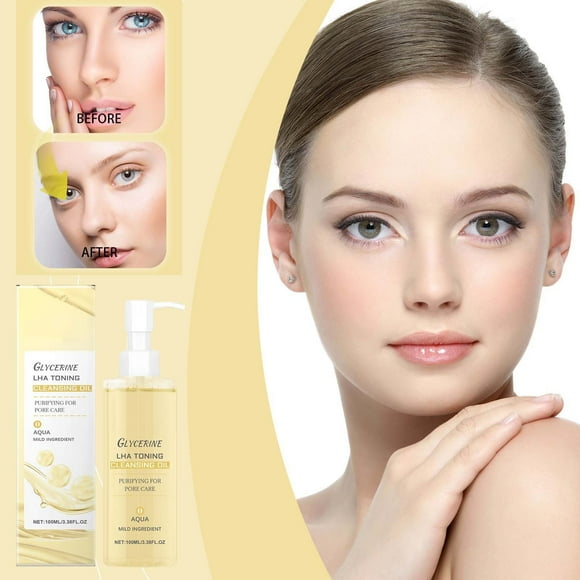 Deals of The Day Clearance! Makeup Remover Oil, 100ml, Facial Cleansing Oil for Effective Makeup Removal and Pore Cleansing