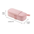 thumbnail image 3 of Estuche de lápices de doble capa y gran capacidad ZJT250133469 | Bolsa de papelería portátil de poliéster con correa de mano | Capacidad para 50 bolígrafos, marcadores y resaltadores | Organizador de, 3 of 5