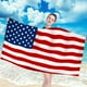 thumbnail image 1 of Adult Beach Towel American Flag Sandproof Microfiber Woman Beach Towels Quick Dry Lightweight Travel Towels 27x55inch, 1 of 6