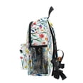 thumbnail image 4 of FORMRS School Backpack with Front Zippered Pocket 12" Student Travel Daypack, Blue Wildflower Pattern, 4 of 6