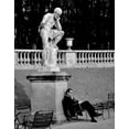 thumbnail image 2 of Breton, Stephane 26x32 Black Ornate Wood Framed with Double Matting Museum Art Print Titled - Jardin Du Luxembourg, 2 of 4