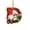 D, variant on romoty Personalized Christmas Letter C Ornaments, Cute Gnome Kitten Initial Pendants, 2D Flat Acrylic Monogram Tree Car Mirror Decor