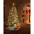 thumbnail image 5 of Sage Green Ombre Christmas Tree Skirt 48 Inches Large Christmas Skirt Tree, Modern Sage Green Abstract Art Tree Skirt Christmas Decorations for Fireplace Party Holidays Indoor Outdoor, 5 of 7