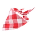 thumbnail image 4 of Pañuelo para el cuello ajustable tipo cuadros para cachorros, toalla para la saliva Rosa rojo s, 4 of 9