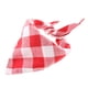 thumbnail image 4 of Collar de perro a cuadros, collares de perro clásicos de tela ajustables para Rosa rojo s, 4 of 9