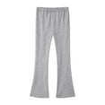 thumbnail image 5 of Zshosam Leggings for Toddler Girls Girls Leggings Kids Pants Plain Full Length Children Trousers Size 7T 8T,(Grey 7-8 Years), 5 of 5