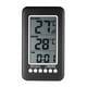 thumbnail image 1 of Reloj digital LCD con termómetro inalámbrico para interiores y exteriores, CJ3315RF (incluye transmisor), sin baterías, ideal para uso en hogar, fácil lectura y medición precisa., 1 of 4