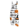 thumbnail image 4 of Halloween Jumpsuits for Women, One Piece Sleeveless Pumpkin Print Rompers Pants, Adjustable Strap Baggy Overalls, Wide Leg Jumpsuit Baggy Harem Pants, Summer Fall Outfits, White L, 4 of 7