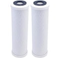 thumbnail image 1 of CFS – Carbon Block Water Filter Cartridge Compatible with Universal 10” Filter Models – Remove Bad Taste & Odor – Whole House Replacement Water Filter Cartridge – 0.5 Micron - White (Pack of 2), 1 of 3