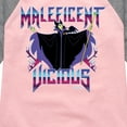 thumbnail image 3 of Disney Villains - Maleficent Vicious - Toddler & Youth Girls Raglan Graphic T-Shirt, 3 of 5