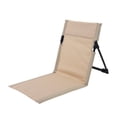 thumbnail image 4 of Silla plegable portátil para acampar al aire libre, playa, respaldo con cojín, tienda de campaña, silla de ocio, balcón, parque, césped, silla de picnic, 4 of 4