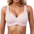 thumbnail image 1 of Brasieres de Mujer Tela de Mantequilla Sujetador Moldeador Cómodo sin Costuras con Soporte de Elevación Ajustable Sujetador Tipo Camiseta Inalámbrico para Uso Diario Grande, 1 of 6