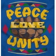 thumbnail image 5 of Peace Love Unity Brass Knuckle Ring Men's Graphic T Shirt Tees Brisco Brands X, 5 of 6