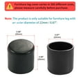 thumbnail image 2 of Leg Caps Tips Cup Cup 22mm 0.87' Inner Dia 20pcs for Furniture Desk Chair, 2 of 7