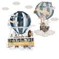 thumbnail image 4 of Vinil Infantil Globo Aerostático Dibujo Animales Bebe Niños Dara Baby Syene VinDe243, 4 of 5