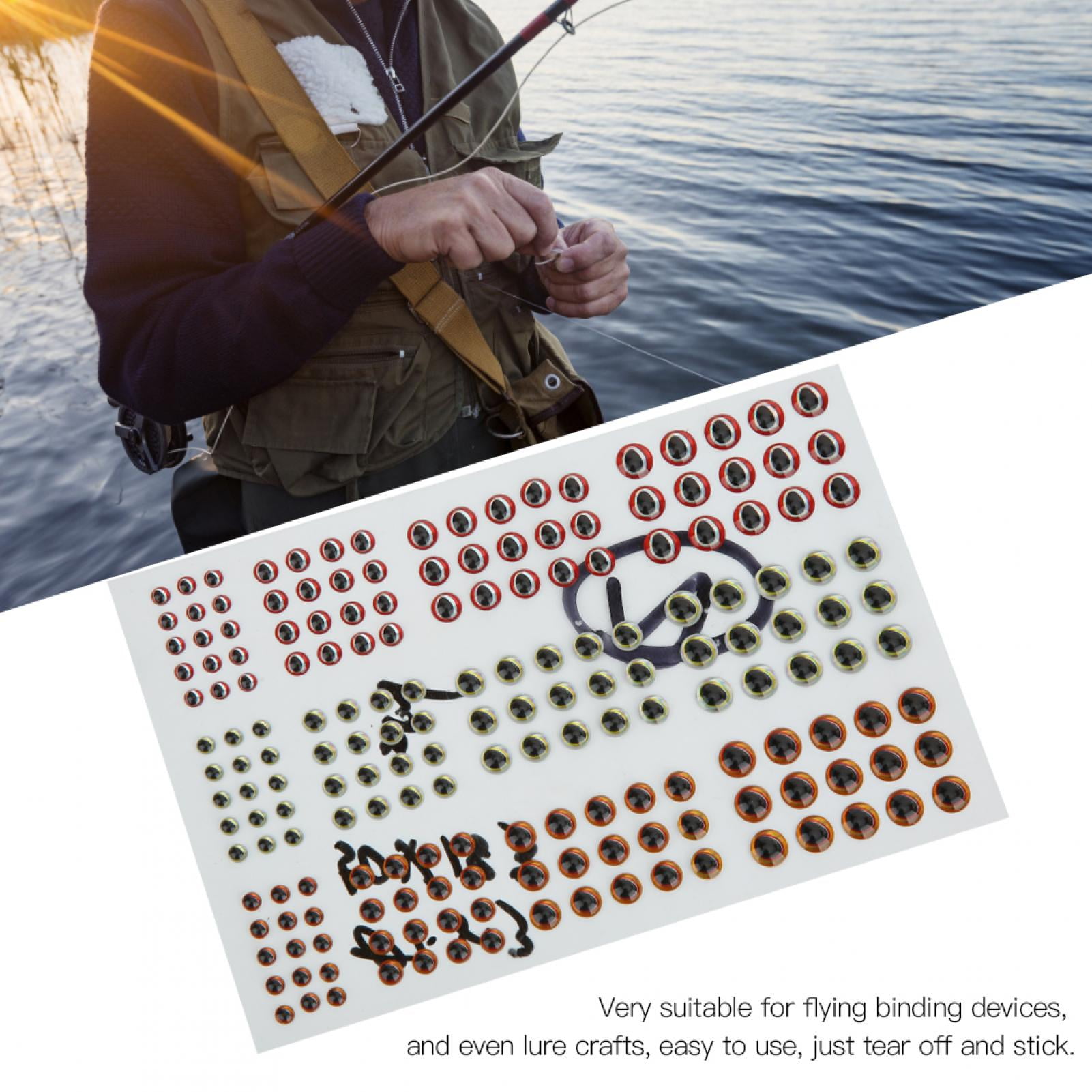 Cergrey 2 Sheets Three Dimensional Artificial Simulation Lure Bait Fish Eyes Set Diy Sticker Fishing Tackle Artificial Fish Eyes Walmart Com