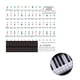 thumbnail image 1 of Pegatina De Piano, Pegatina Transparente Para Teclado De Piano, Teclado Electrónico De 37/49/54 Teclas, Pegatina De Nota De Pentagrama De Piano De 88 Teclas Para Teclas Blancas sonducket EL013155-02, 1 of 6