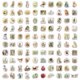 thumbnail image 3 of Pegatinas Peters Rabbits impermeables con dibujos animados, 100 unidades, 3 of 3