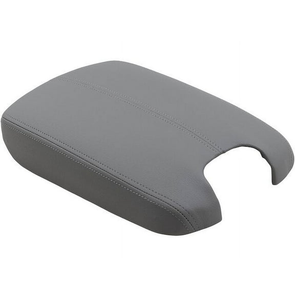 Center Console Armrest Cover - Gray Leatherette - Compatible with 2008 - 2012 Honda Accord 2009 2010 2011