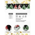 thumbnail image 4 of Black Christmas Mantel Scarf Fireplace Decorations for Living Room, Xmas Gnomes Tree Snowflake Winter Holiday Fireplace Mantel Scarf Cover Runner for Halloween/Thanksgiving/Christmas Decor 60"x17", 4 of 6
