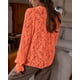 thumbnail image 2 of Camisa PRETTYGARDEN de Encaje Manga Larga con Botones Naranja Talla S, 2 of 9