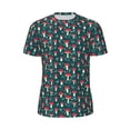 thumbnail image 5 of Wukai Amanita Mushroom Print Men's Short-Sleeved Mesh T-Shirt,Quick-Dry Short Sleeve Workout T-Shirt-Large, 5 of 8