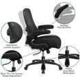 thumbnail image 6 of BizChair Indoor High Back Lumbar Support and 360 Degree Swivel Office Desk Chair, Black, 6 of 13