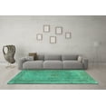 thumbnail image 3 of Ahgly Company Machine Washable Indoor Rectangle Persian Turquoise Blue Traditional Area Rugs, 2' x 4', 3 of 4