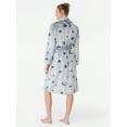 thumbnail image 2 of Joyspun Women's Plush Sleep Robe, Size S to 3X, 2 of 5