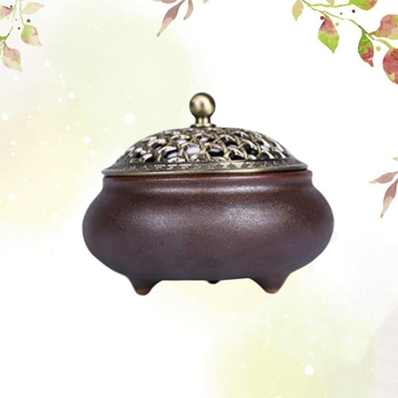 Worgeous  Scented Warmer Incense Burner Dark Brown Study Decoration