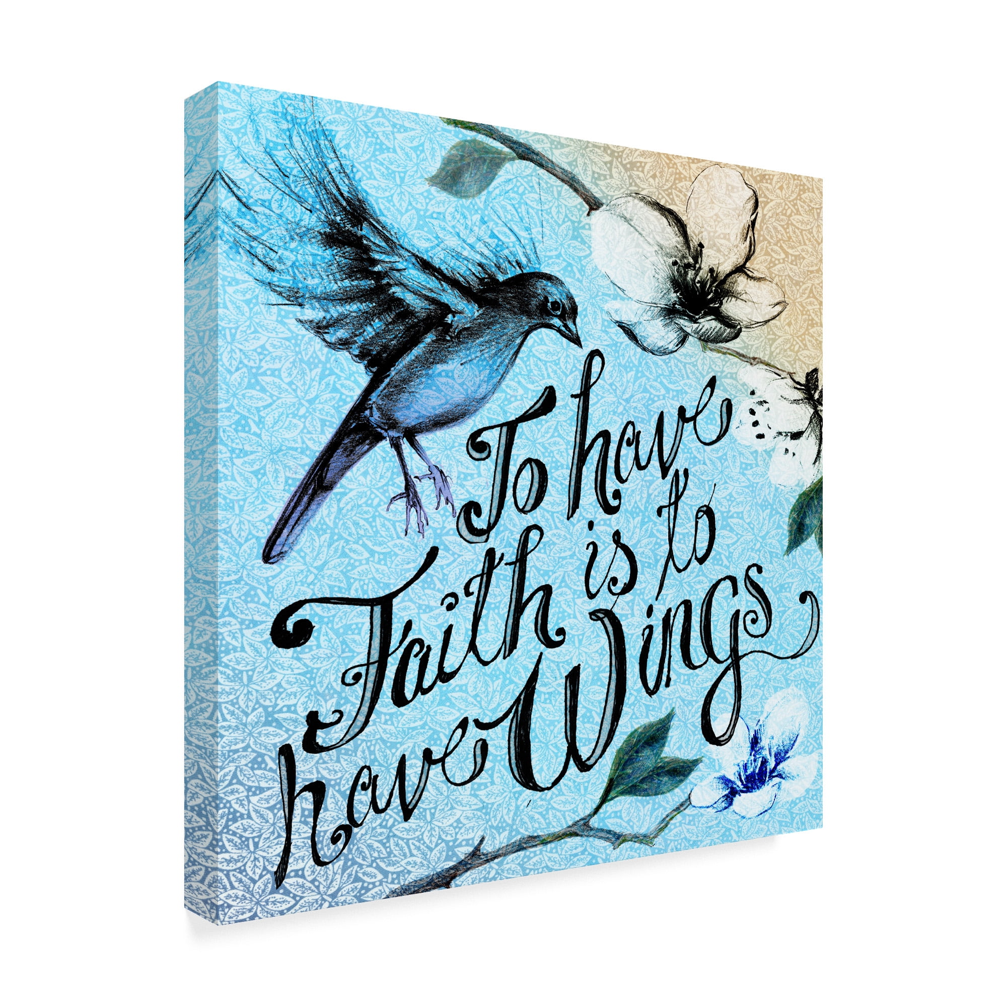 Trademark Fine Art 'Birdie Words Ii' Canvas Art by Art Licensing Studio
