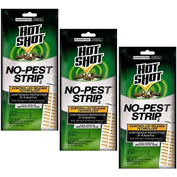 Hot Shot NoPest Strip 2, Controlled Release Technology Kills Flying