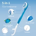 thumbnail image 2 of Cepillo de dientes desechable Kucbraly Mini Travel, 40 unidades, 2 of 6