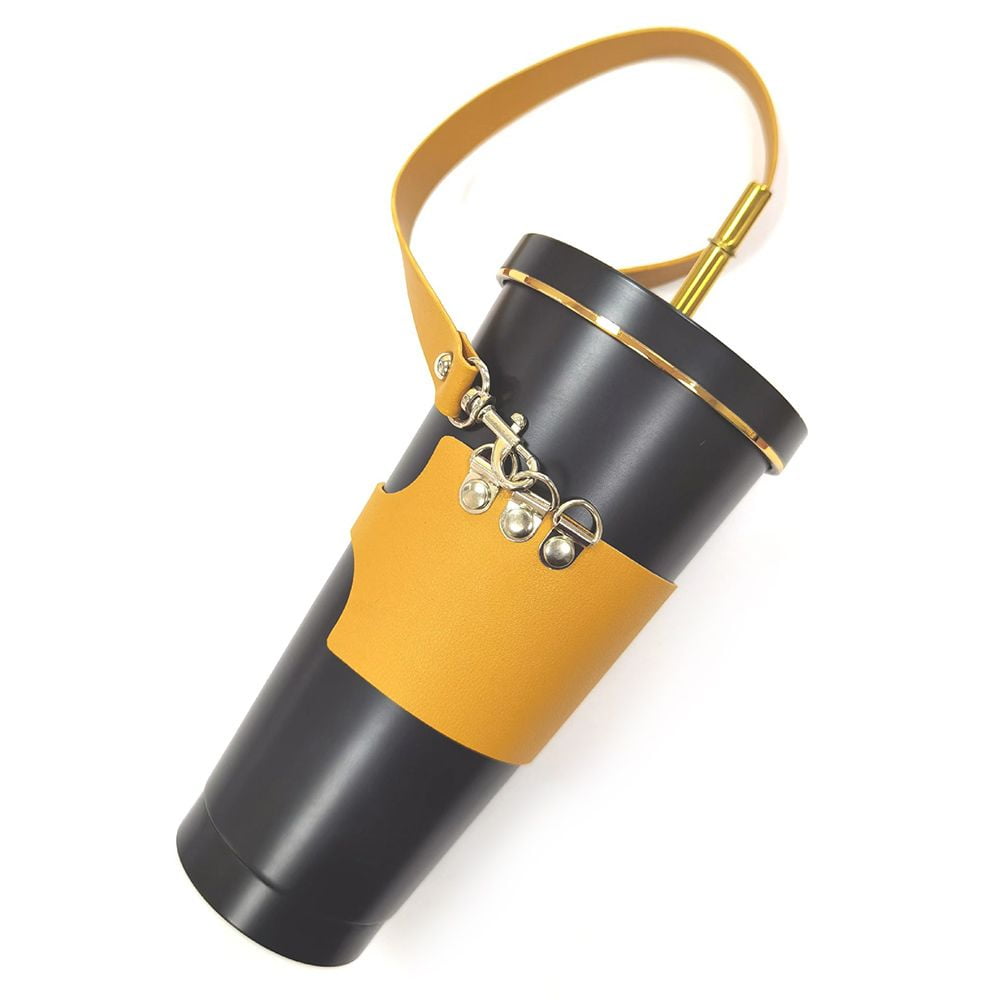 Boba Tea Sleeve Detachable HandCarrying Leather Case Coffee Cup Holder Portable Handbag Cup Bag
