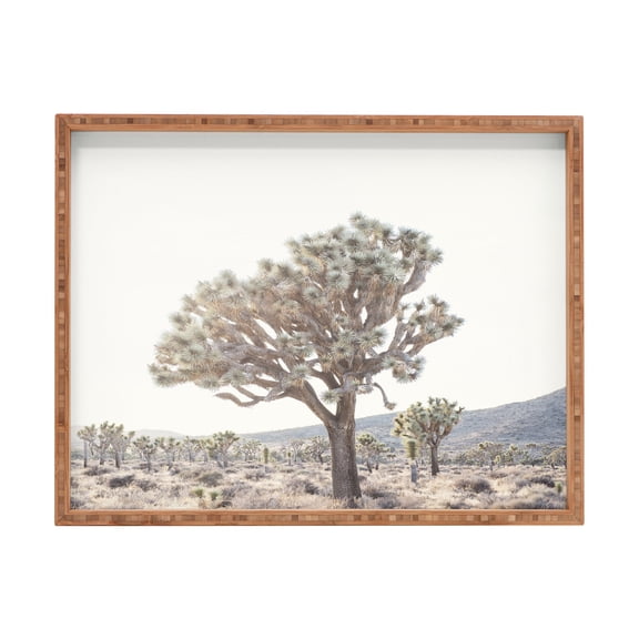 Society6 Bree Madden Desert Light Large Rectangle Bamboo Tray, 18" x 14"