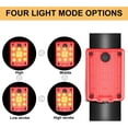 thumbnail image 3 of paquetes de luces traseras para bicicleta, luces traseras ultra brillantes recargables por USB, opción de modo de 4 luces, luces traseras para bicicleta seguras para casco de bicicleta, 3 of 5