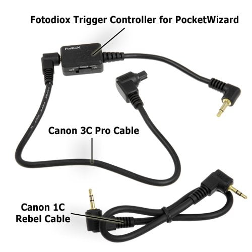1Dx xti 1DC III t2i Mark II 50D Digital Rebel xt 60D 1Ds t3 T3i 20D Fotodiox Pro Pre-Trigger Kit IV Canon Cameras- Remote Shutter Release Cable fits PocketWizard for Canon EOS 10D 5D 40D 5D Mark II t1i IV 1D 30D 7D T4 xsi xs T4
