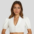 thumbnail image 2 of Women's Sexy Lace Crop Top Bavarian Dirndl Blouse Oktoberfest German Traditional Elegant, 2 of 2