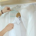 thumbnail image 6 of Jorlo Garment Clothes Cover Protector, Closet Storage Bags Translucent Dustproof Waterproof Hanging Clothing Storage Bag with Full Zipper & Magic Tape & Strap for Coat Dress Windcoat-Large, 6 of 12