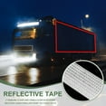 thumbnail image 5 of Uxcell Reflective Tape Strong Adhesive Safety Warning Reflector Tape, Waterproof Conspicuity for Trailers Trucks White 10 Feet x 4 Inch, 5 of 6